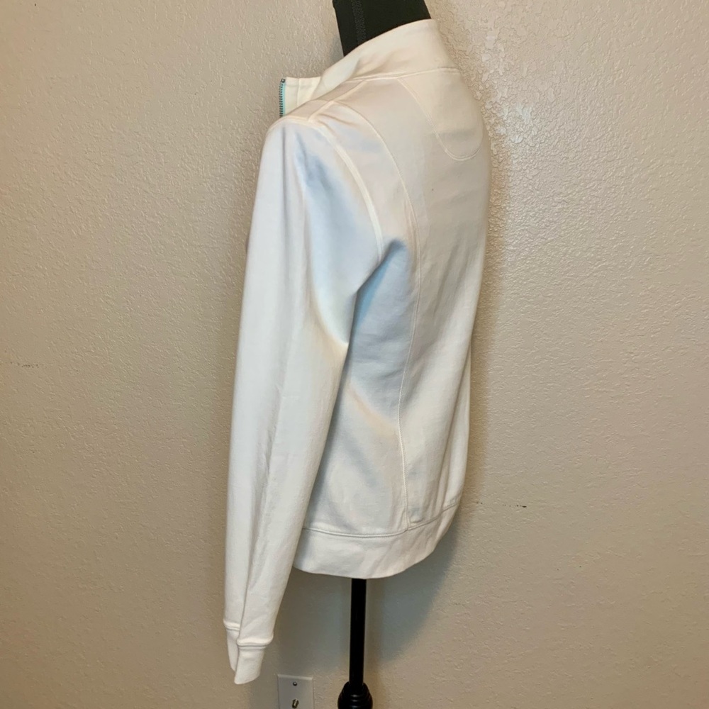 Fresh Produce Warm-Up Sweat Track Jacket Starfish Zipper Pull White Size Small - Picture 6 of 16
